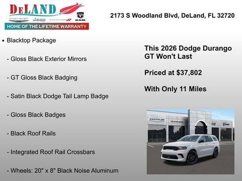 New 2026 Dodge Durango GT w/ Blacktop Package image 6