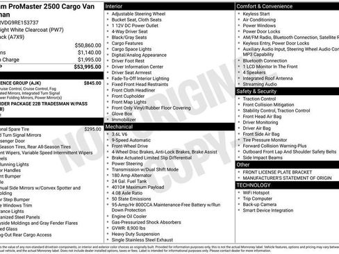 Used 2024 RAM ProMaster 2500 w/ Convenience Group FWD image 26