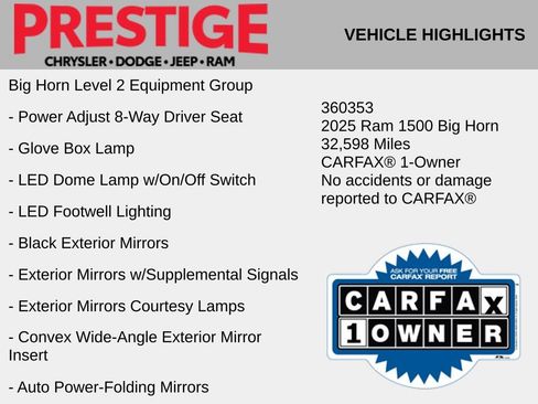 Used 2025 RAM 1500 Big Horn AWD/4WD image 6