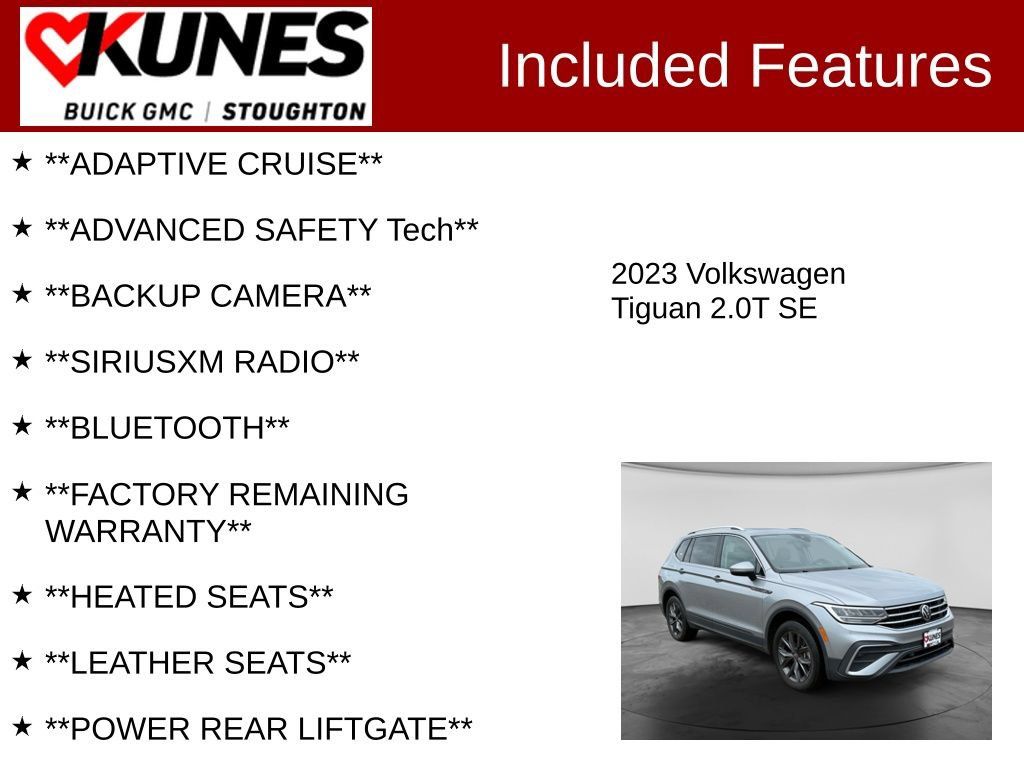 Used 2023 Volkswagen Tiguan SE AWD/4WD image 2