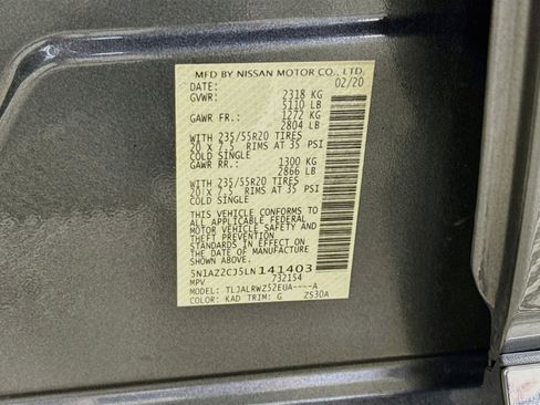 Used 2020 Nissan Murano SL w/ Cargo Package FWD image 40