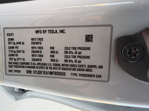 Used 2021 Tesla Model 3 Standard Range Plus RWD image 44