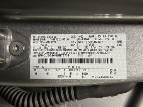 Used 2022 Ford Escape SE w/ Convenience Package image 26