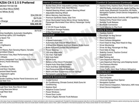 New 2026 MAZDA CX-5 Preferred AWD/4WD image 3