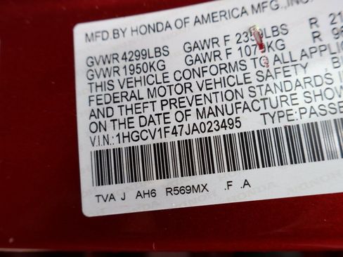 Certified 2018 Honda Accord EX image 33