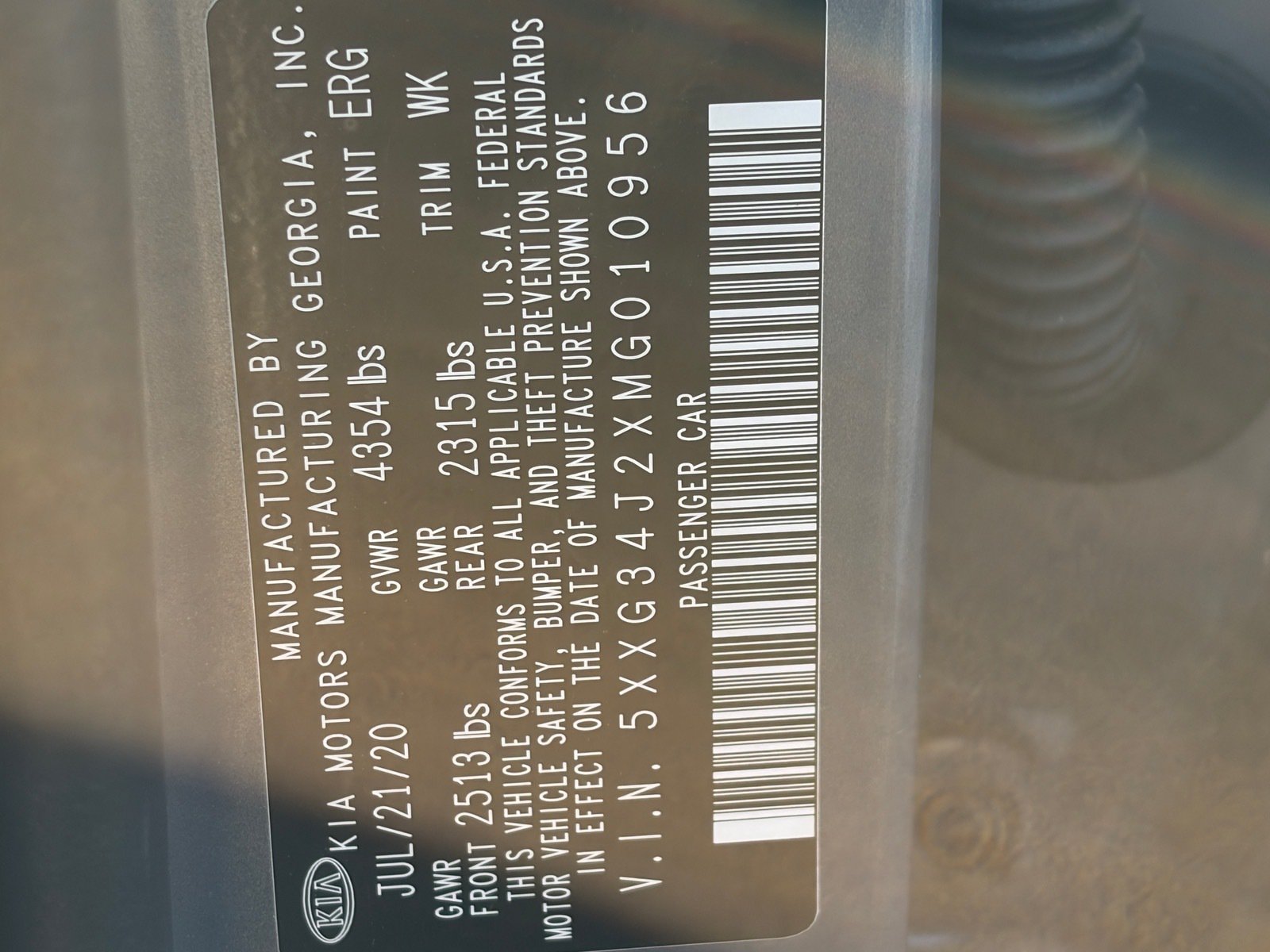 Certified 2021 Kia K5 EX FWD image 12