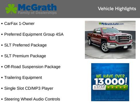 Used 2018 GMC Sierra 1500 SLT w/ SLT Premium Package AWD/4WD image 6