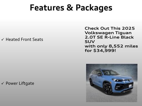 Used 2025 Volkswagen Tiguan SE R-Line AWD/4WD image 8