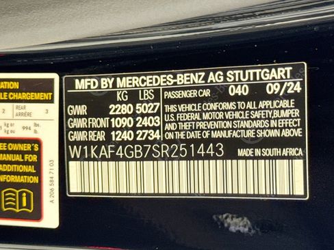 Certified 2025 Mercedes-Benz C 300 Sedan w/ AMG Line w/ Night Package image 31