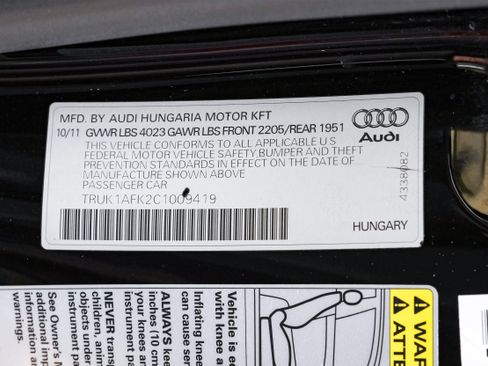 Used 2012 Audi TTS 2.0T Prestige image 54