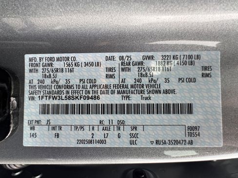 New 2025 Ford F150 XLT w/ Equipment Group 302A MID image 34