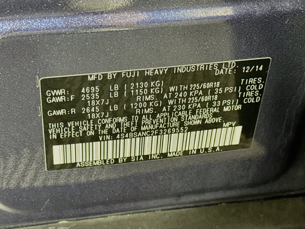 Used 2015 Subaru Outback 2.5i Limited AWD/4WD image 34