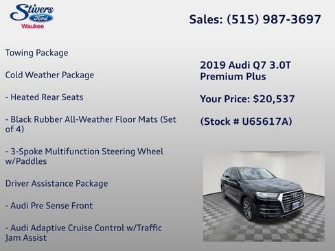 Used 2019 Audi Q7 3.0T Premium Plus w/ Premium Plus Package AWD/4WD image 5