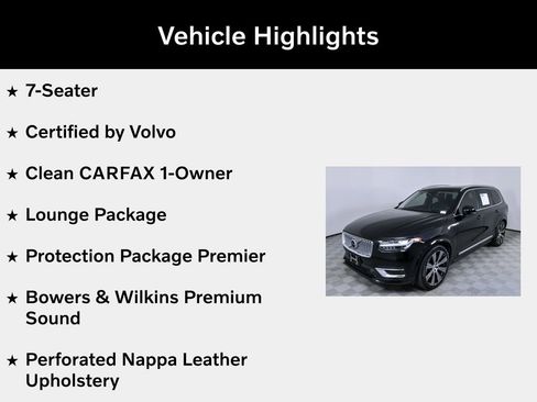 Certified 2024 Volvo XC90 T8 Ultimate w/ Lounge Package image 5