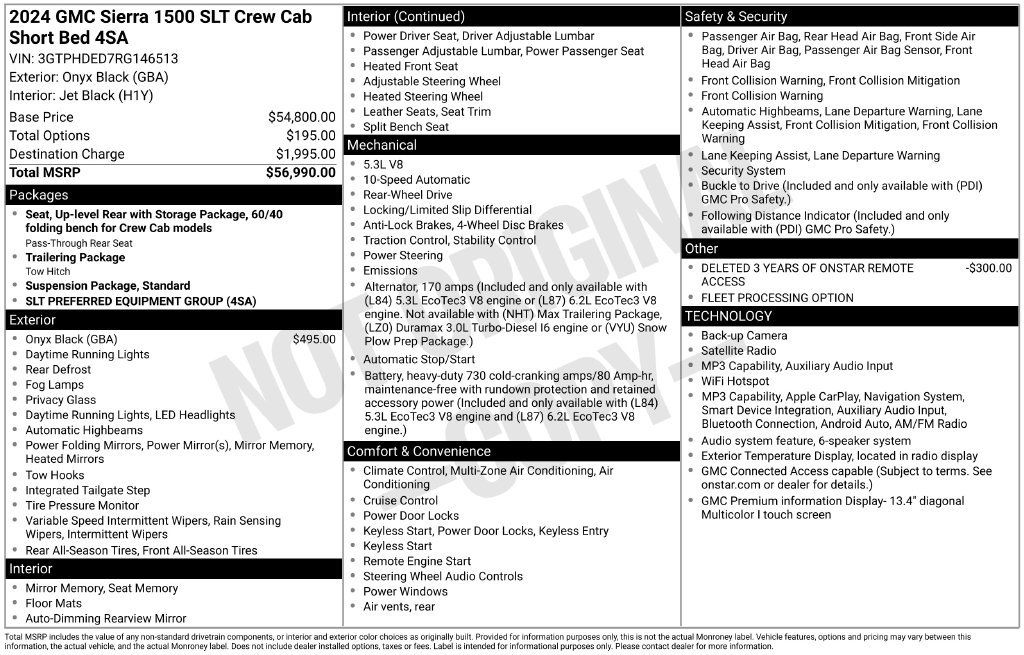 Used 2024 GMC Sierra 1500 SLT RWD image 15