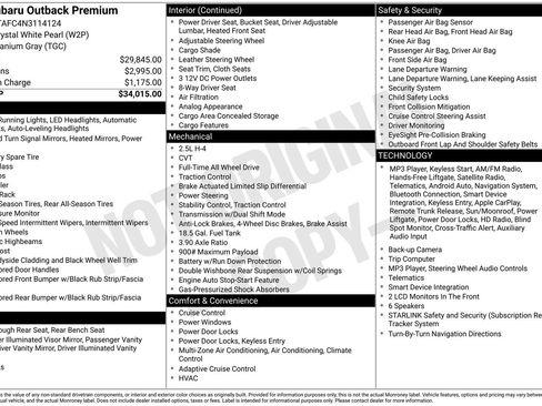 Used 2022 Subaru Outback Premium AWD/4WD image 18