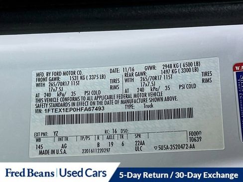 Used 2017 Ford F150 XL w/ Equipment Group 101A Mid image 32