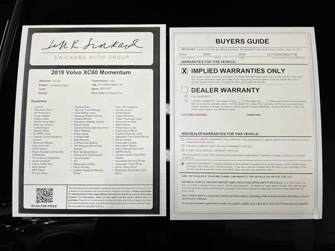 Used 2019 Volvo XC60 T5 Momentum w/ Protection Package Premier AWD/4WD image 48