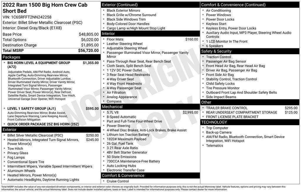 Used 2022 RAM 1500 Big Horn AWD/4WD image 24