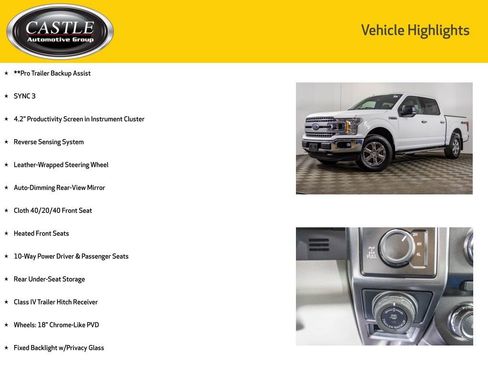 Used 2018 Ford F150 XLT w/ Equipment Group 302A Luxury image 12