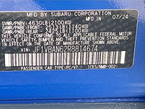 Used 2024 Subaru WRX Limited image 33