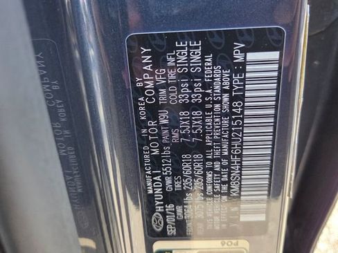 Used 2017 Hyundai Santa Fe SE w/ SE Premium Package 02 image 20