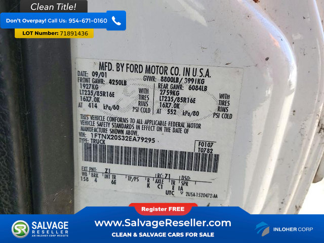 Used 2002 Ford F250 2WD SuperCab Super Duty image 16