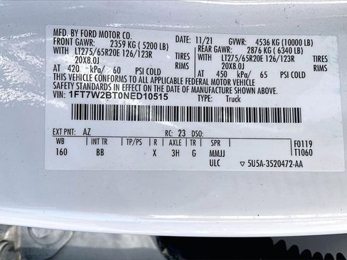 Used 2022 Ford F250 Platinum w/ FX4 Off-Road Package image 31