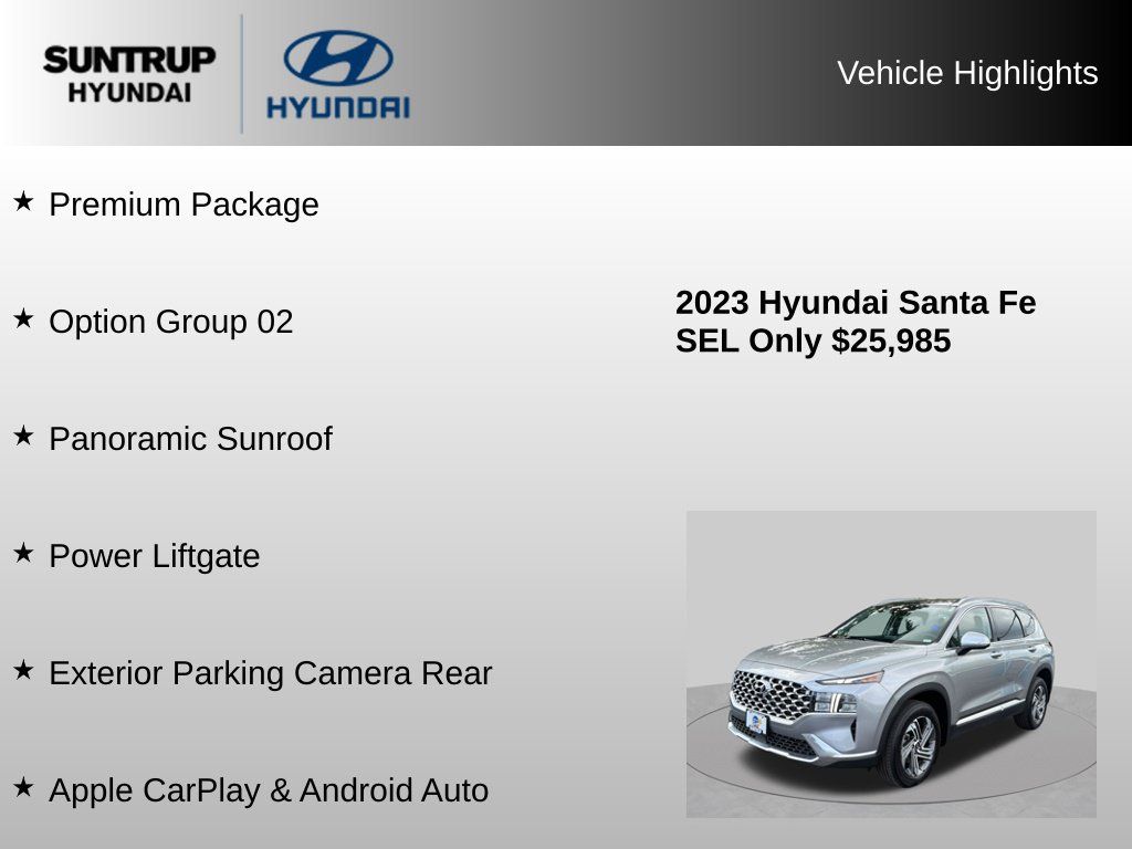 Used 2023 Hyundai Santa Fe SEL w/ Premium Package AWD/4WD image 8
