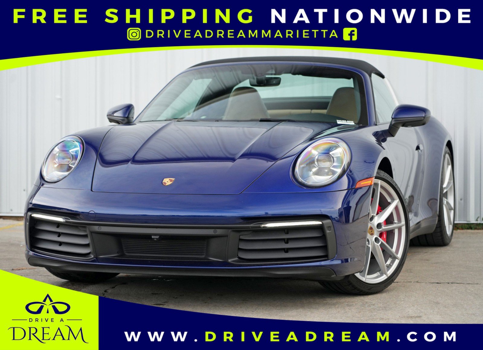 Used 2022 Porsche 911 Targa 4S w/ Premium Package AWD/4WD image 1