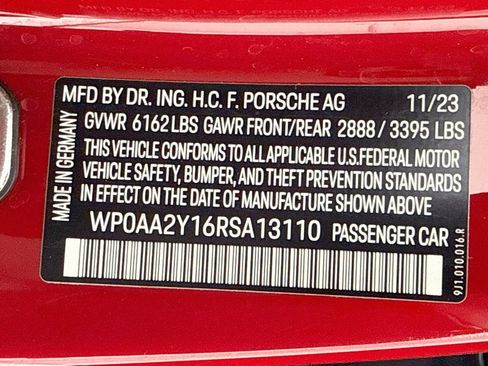 Certified 2024 Porsche Taycan RWD image 12