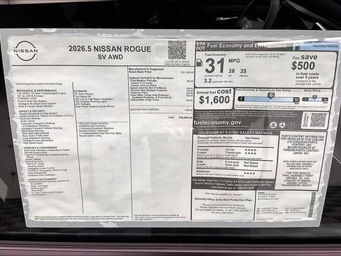 New 2026 Nissan Rogue SV image 38