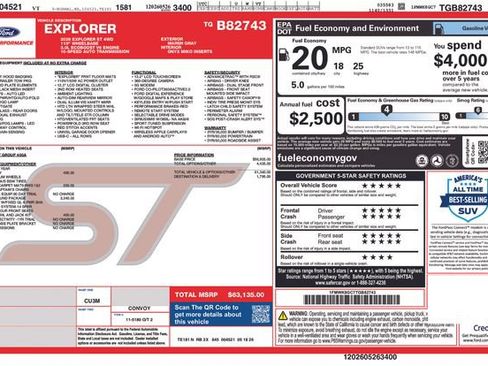 New 2026 Ford Explorer ST w/ Sun And Sound Package AWD/4WD image 10