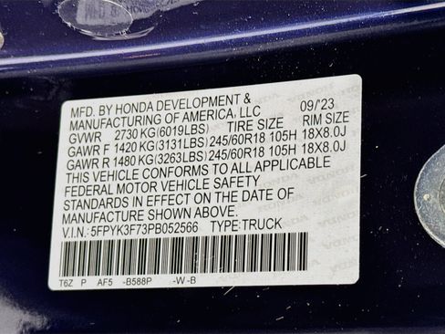 Certified 2023 Honda Ridgeline RTL-E image 32