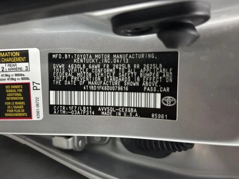 Used 2013 Toyota Camry XLE w/ Leather Pkg FWD image 23