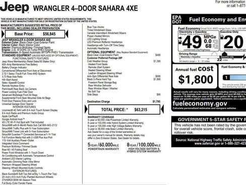 Used 2023 Jeep Wrangler Sahara w/ Cold Weather Group image 2