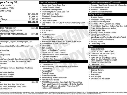 Used 2025 Toyota Camry SE w/ Convenience Package FWD image 5