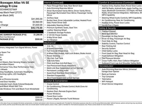 Used 2021 Volkswagen Atlas SE w/ Panoramic Sunroof Package image 6