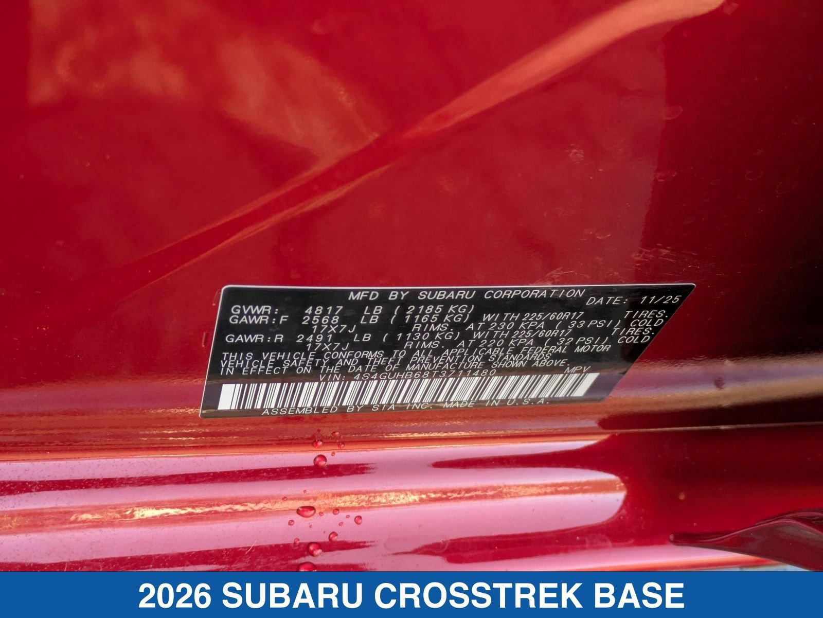 Certified 2026 Subaru Crosstrek 2.5i AWD/4WD image 28