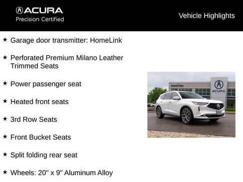 Certified 2023 Acura MDX SH-AWD w/ Technology Package image 21