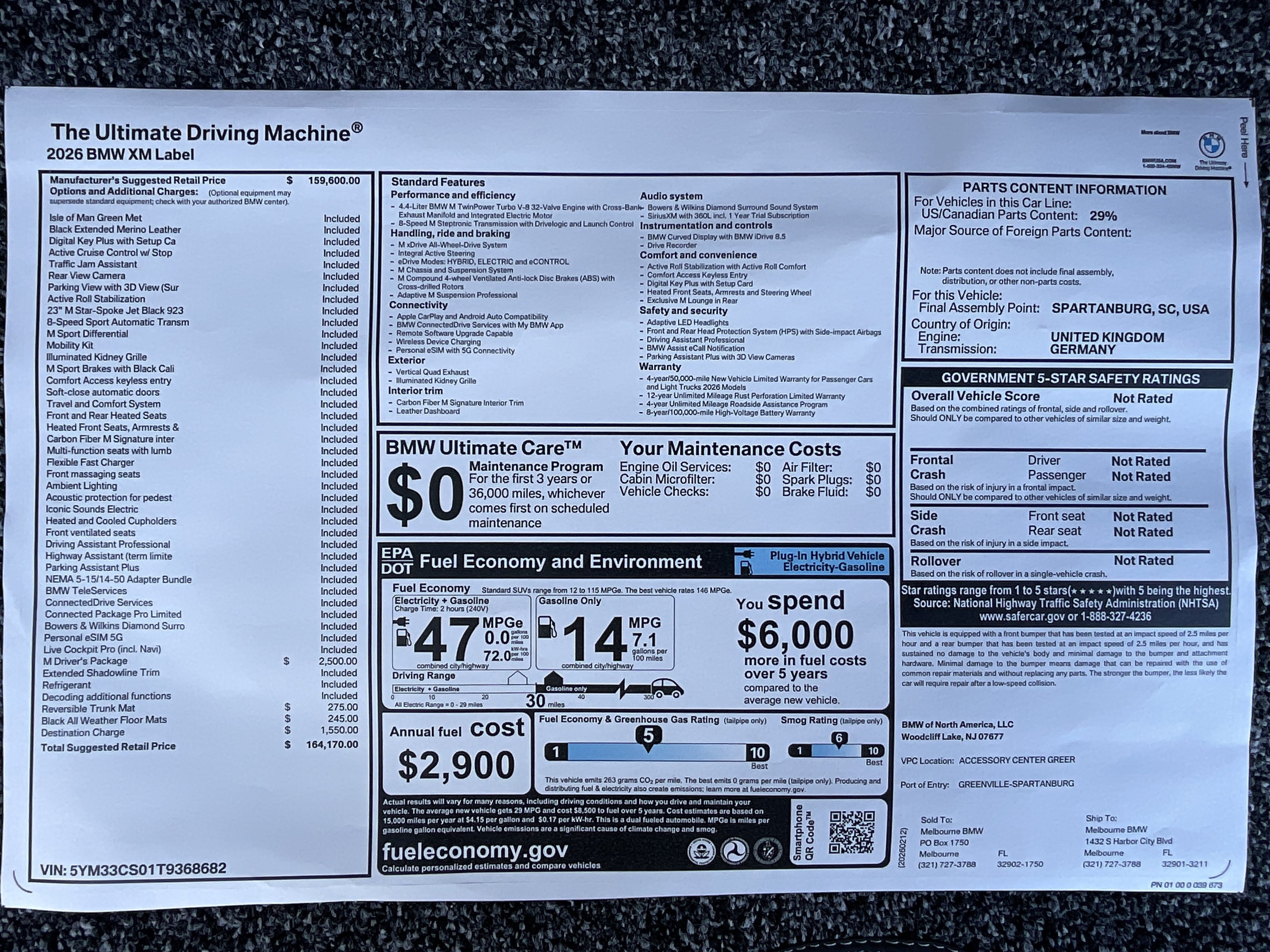 New 2026 BMW XM Label Red w/ M Driver's Package AWD/4WD image 36