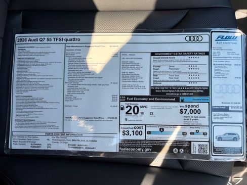 Used 2026 Audi Q7 3.0T Premium Plus AWD/4WD image 33