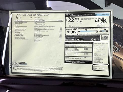 New 2026 Mercedes-Benz GLE 350 4MATIC image 18