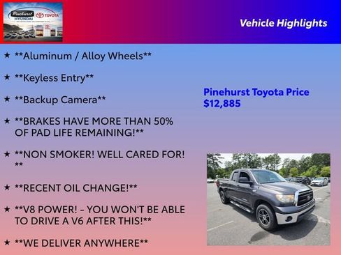 Used 2012 Toyota Tundra 2WD Double Cab w/ SR5 Pkg image 16