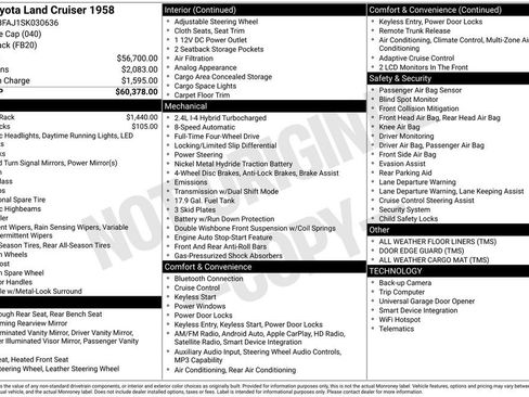 Used 2025 Toyota Land Cruiser 1958 AWD/4WD image 33