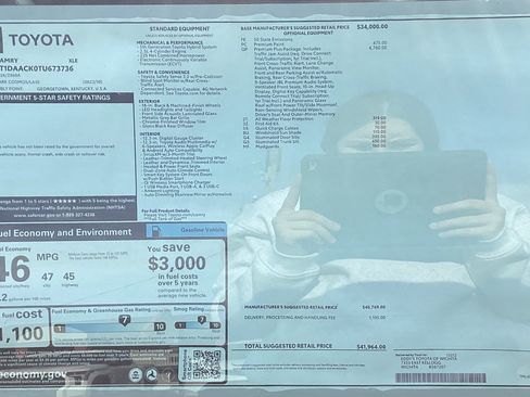 New 2026 Toyota Camry XLE w/ Premium Plus Package image 13