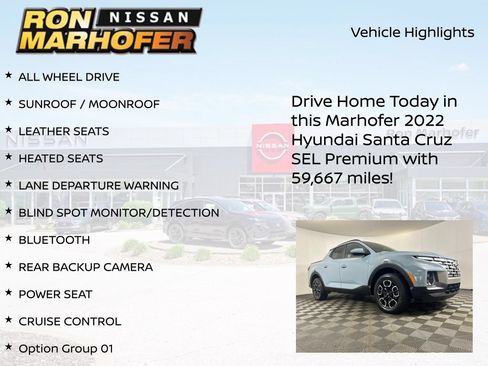 Used 2022 Hyundai Santa Cruz SEL Premium AWD/4WD image 14