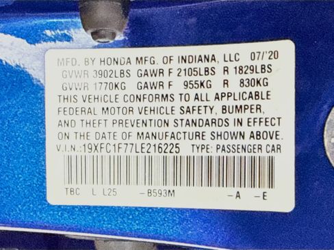 Used 2020 Honda Civic EX-L image 40