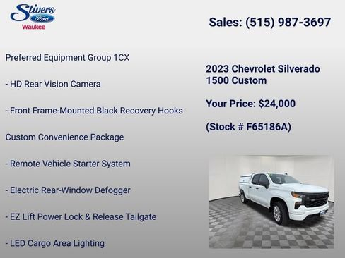 Used 2023 Chevrolet Silverado 1500 Custom AWD/4WD image 28