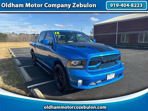 Used 2018 RAM 1500 Sport w/ Hydro Blue Sport Package image 1